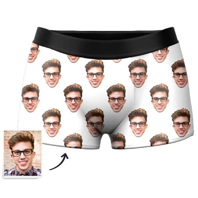 Custom  Photo Boxer,One Face Underwear - Men