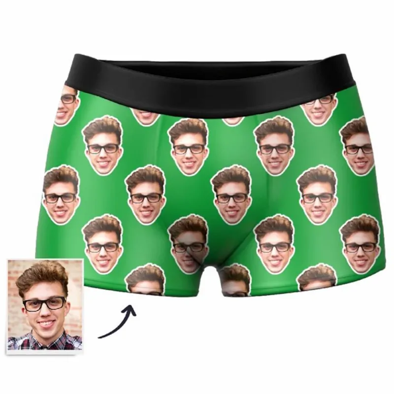 Custom  Photo Boxer,One Face Underwear - Men 3