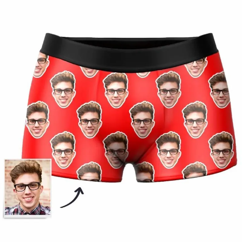 Custom  Photo Boxer,One Face Underwear - Men 5