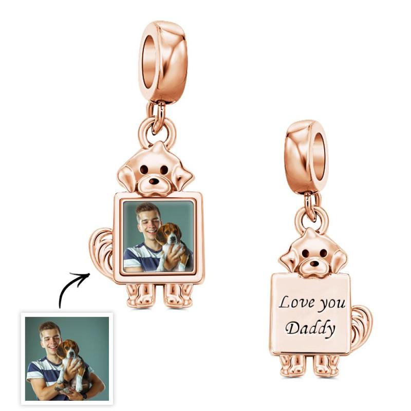 Custom Photo Charm Love Dog Cute Pet Owner Gift 5