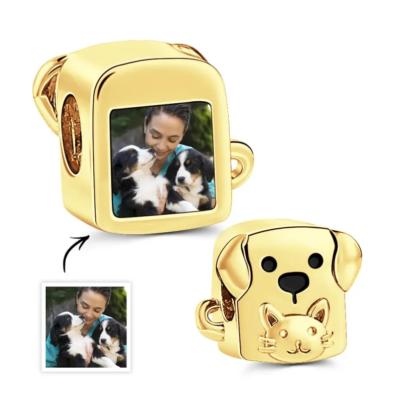 Custom Photo Charm Puppy Bread Cute Pet Gift 4