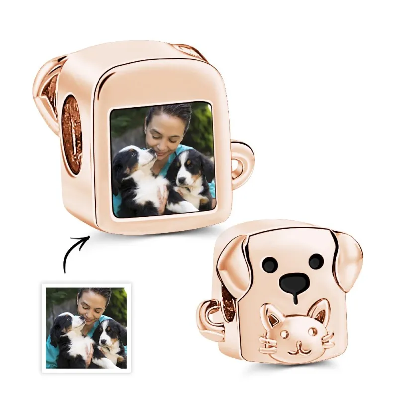 Custom Photo Charm Puppy Bread Cute Pet Gift 5