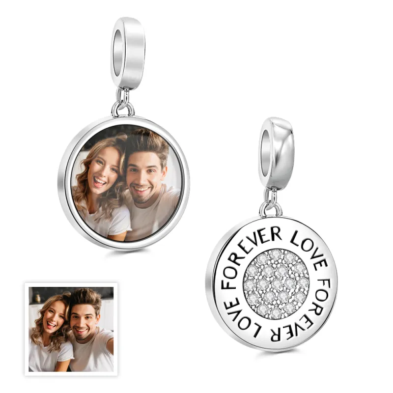 Custom Photo Charm Swing Couple Gift