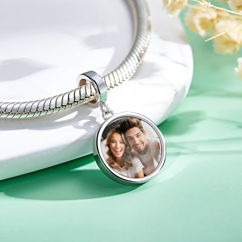 Custom Photo Charm Swing Couple Gift 1