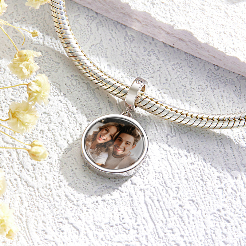 Custom Photo Charm Swing Couple Gift 3