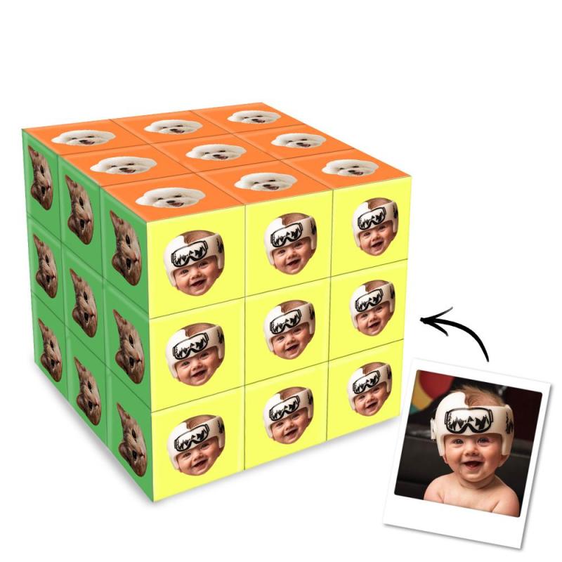 Custom Photo Face Rubic's Cube Creative Multiphoto Gifts