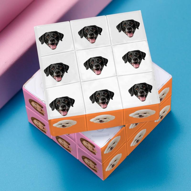 Custom Photo Face Rubic's Cube Creative Multiphoto Gifts 3