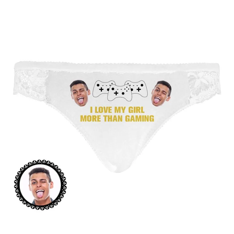 Custom Photo Face Underwear Gaming Knickers Gift for Girlfriend 6