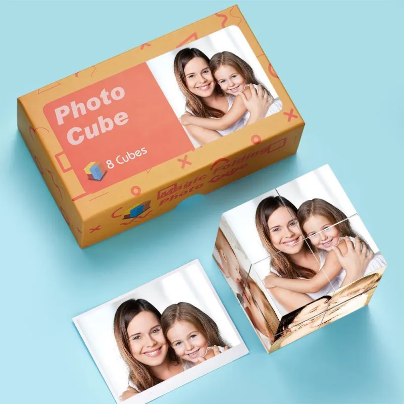 Custom Photo Frame Multiphoto Rubic's Cube for Family 1