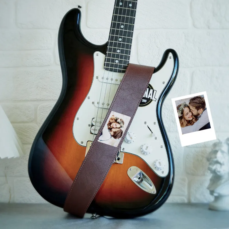 Custom Photo Guitar Strap Creative Music Gifts 1