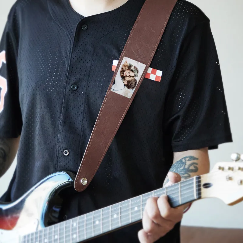 Custom Photo Guitar Strap Creative Music Gifts 4