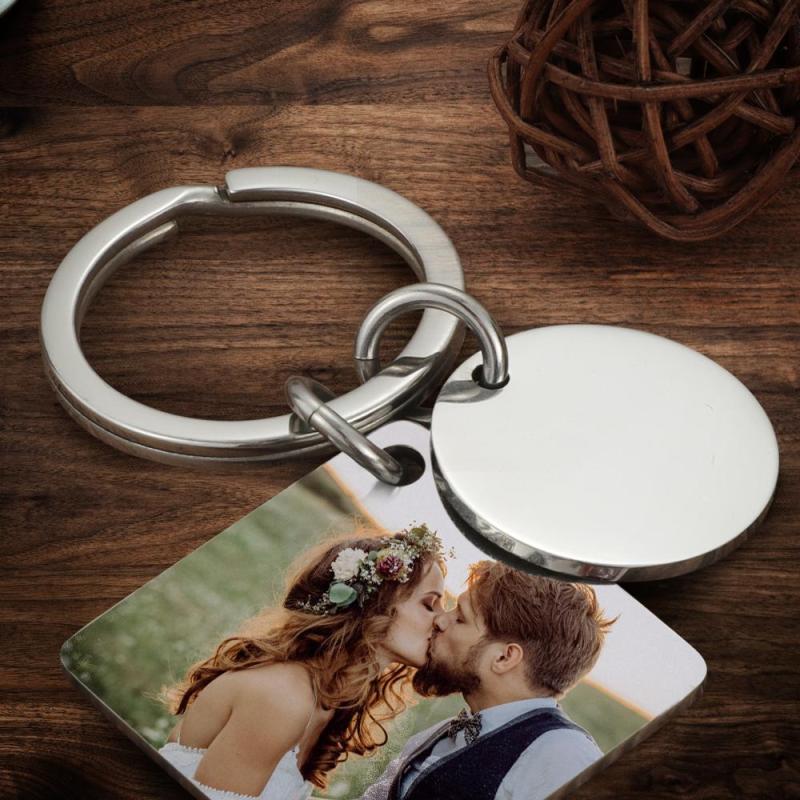 Custom Photo Keychain Engraved Calendar Keychain Gifts For Father 6