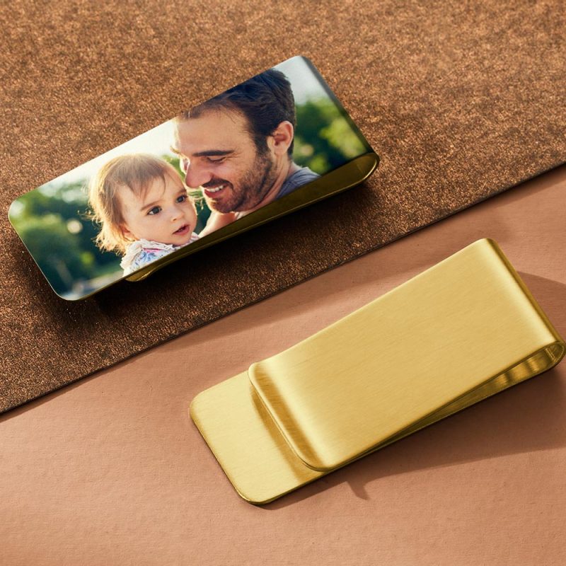 Custom Photo Money Clips Personalized Metal Money Clips Gift for Father Lover Husband 4