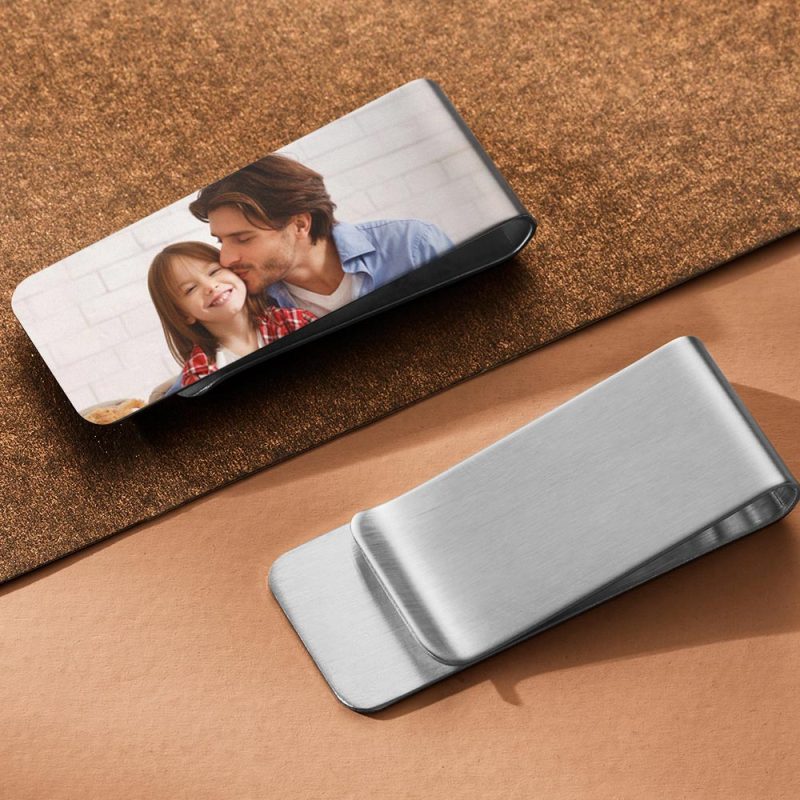 Custom Photo Money Clips Personalized Metal Money Clips Gift for Father Lover Husband 1