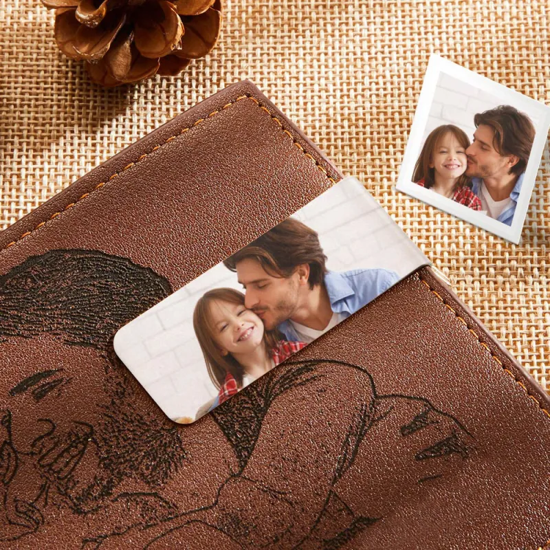 Custom Photo Money Clips Personalized Metal Money Clips Gift for Father Lover Husband