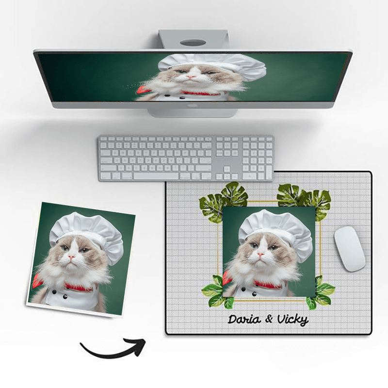 Custom Photo Mouse Pad Enjoy The Life The Little Puff