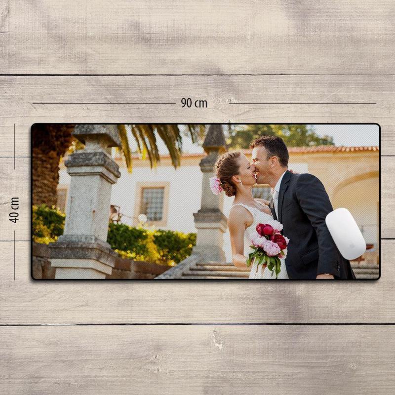 Custom Photo Mouse Pad Gifts for Couples15.7"*35.4" 3