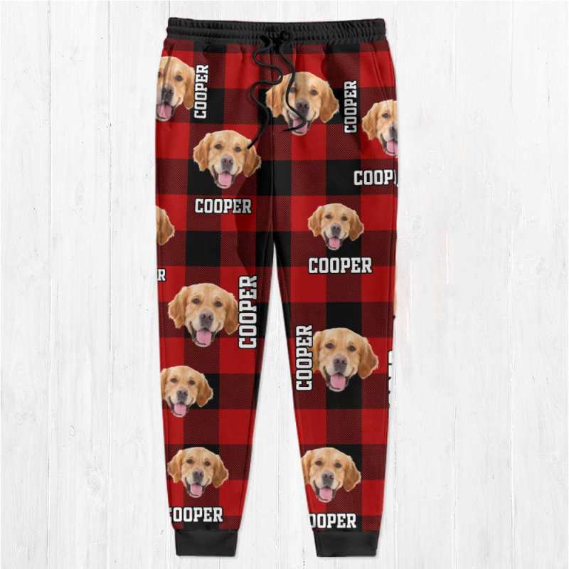 Custom Photo Name Dog Cat Men And Women's Sweatpants