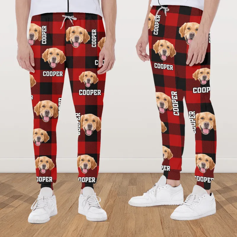 Custom Photo Name Dog Cat Men And Women's Sweatpants 1