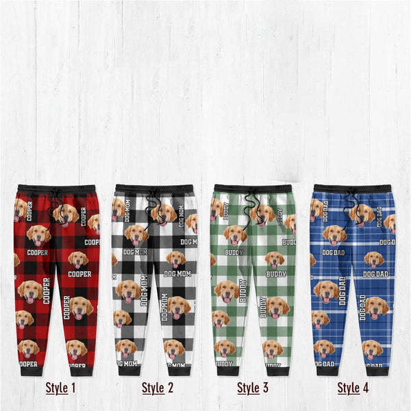 Custom Photo Name Dog Cat Men And Women's Sweatpants 2