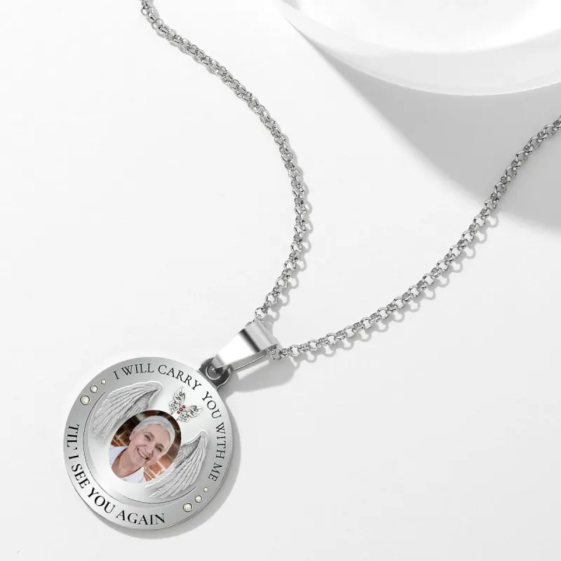 Custom Photo Necklace Vintage Commemorate Metal Gifts 2