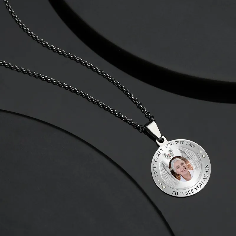 Custom Photo Necklace Vintage Commemorate Metal Gifts 3