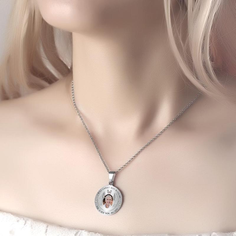 Custom Photo Necklace Vintage Commemorate Metal Gifts 4