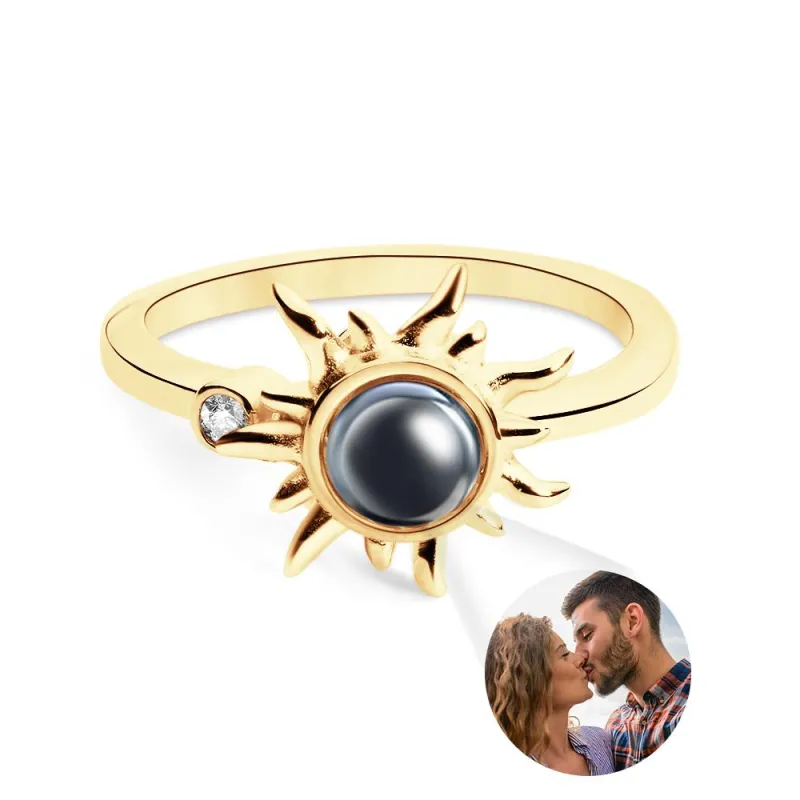 Custom Photo Projection Ring Fashion Sun Couple Gifts 4