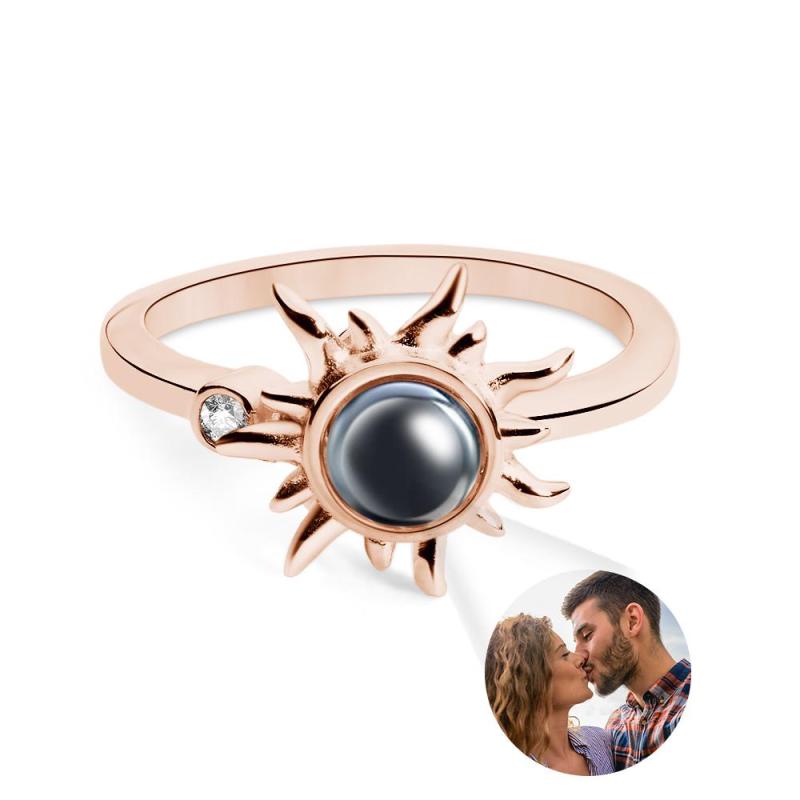 Custom Photo Projection Ring Fashion Sun Couple Gifts 5