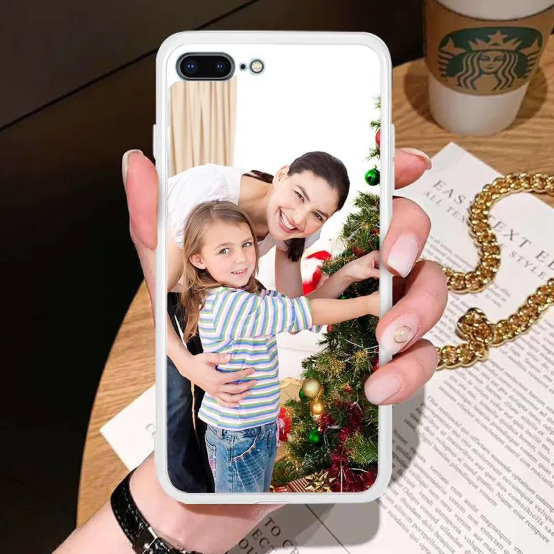 Custom Photo Protective Phone Case Acrylic White - iPhone 7p/8p 1