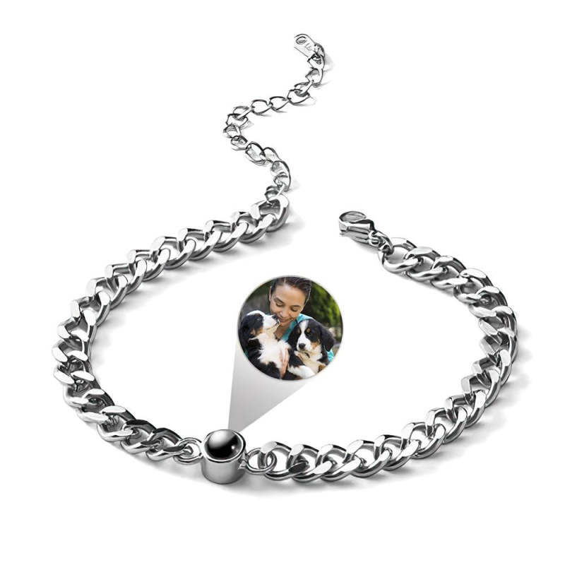 Custom Photo Puppy Projection Bracelet Dog Bracelet Pet Memorial Gifts for Pet Lovers 2