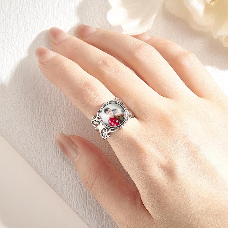 Custom Photo Ring Retro Metal Classic Gift 3