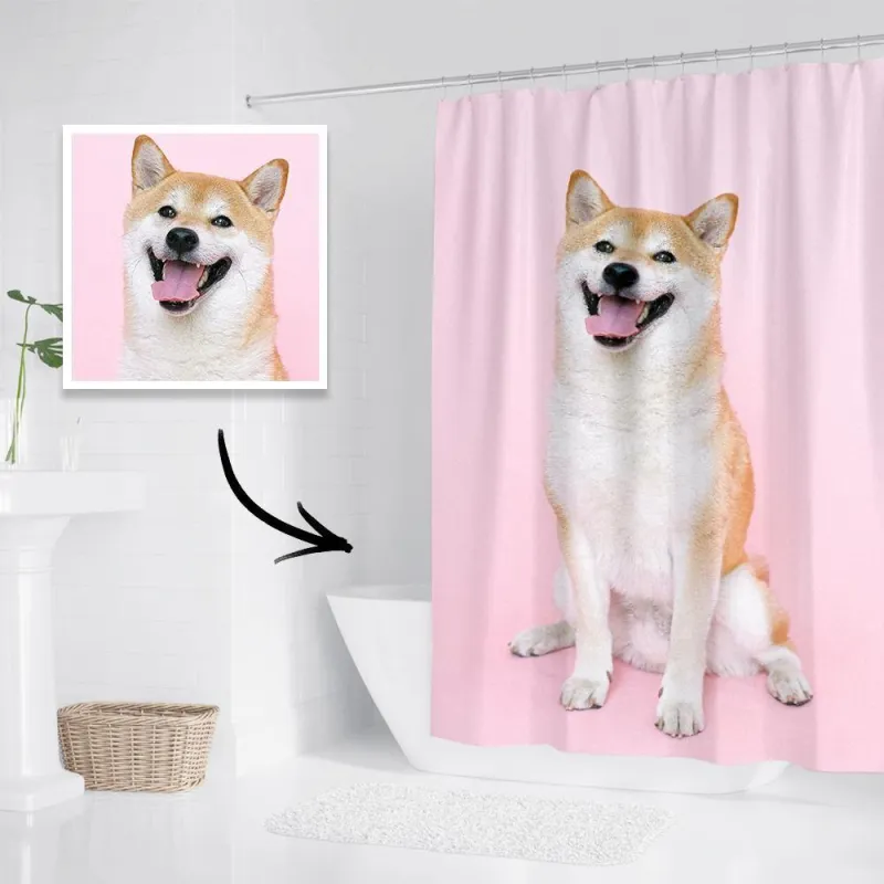 Custom Photo Shower Curtain Unique Gift Waterproof Shower Curtain 152*183cm 4