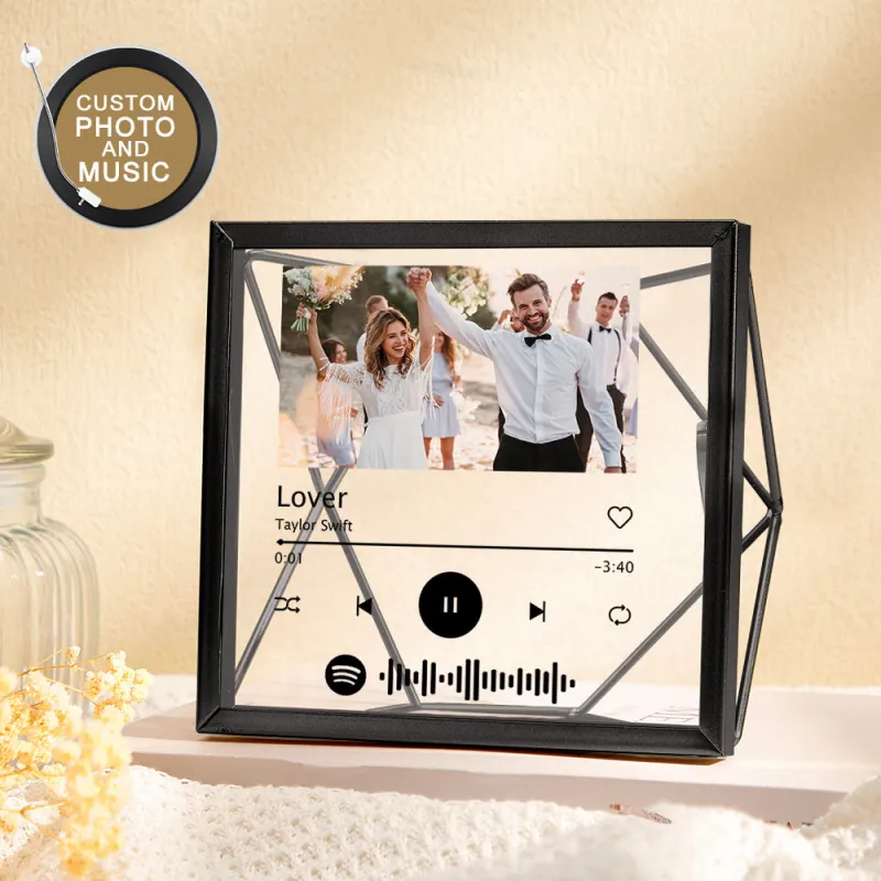 Custom Photo Spotify Acrylic Photo Frame Personalized Picture Gift 4