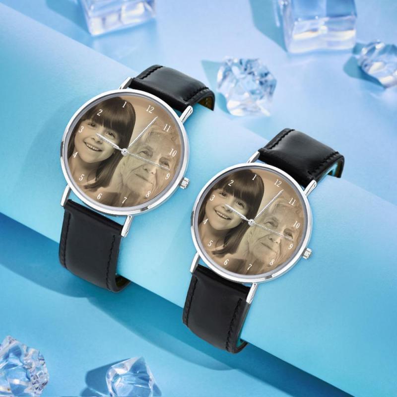 Custom Photo Watch Backward Watch - The Past Memories 1