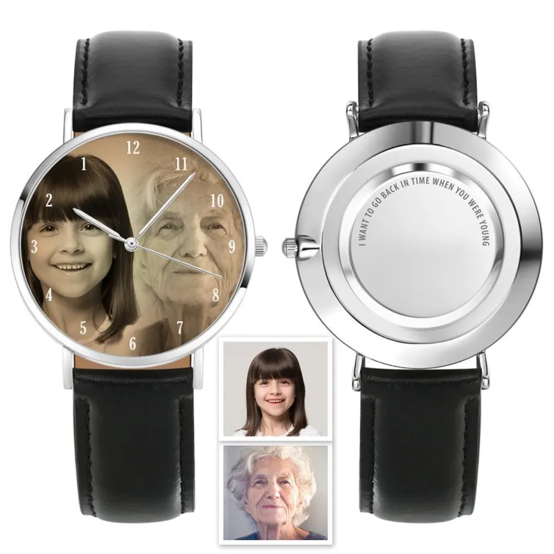 Custom Photo Watch Backward Watch - The Past Memories 2