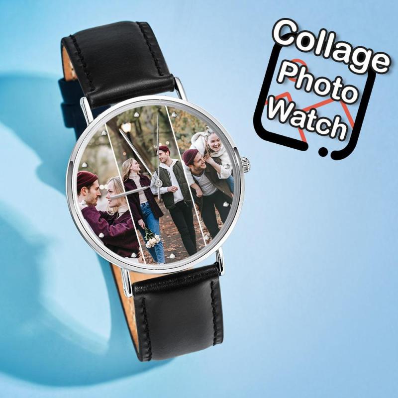 Custom Photo Watch Personalized Collage Photo Watch Gift for Him/Her