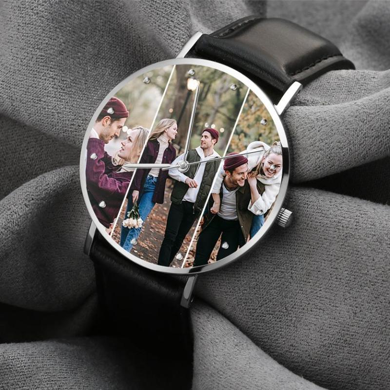 Custom Photo Watch Personalized Collage Photo Watch Gift for Him/Her 2