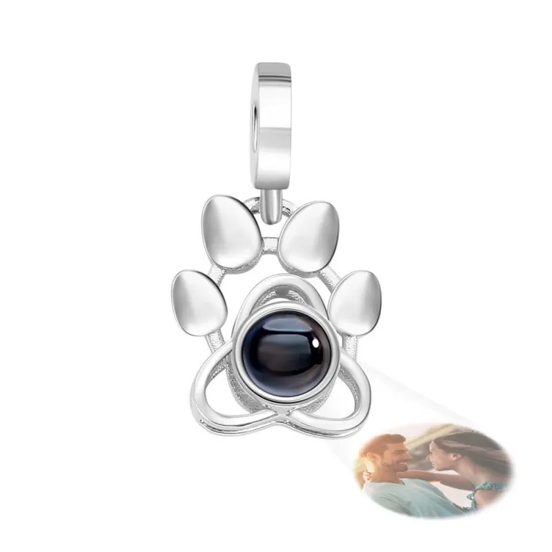 Custom Projection Charm Dog Paw Swing Gift