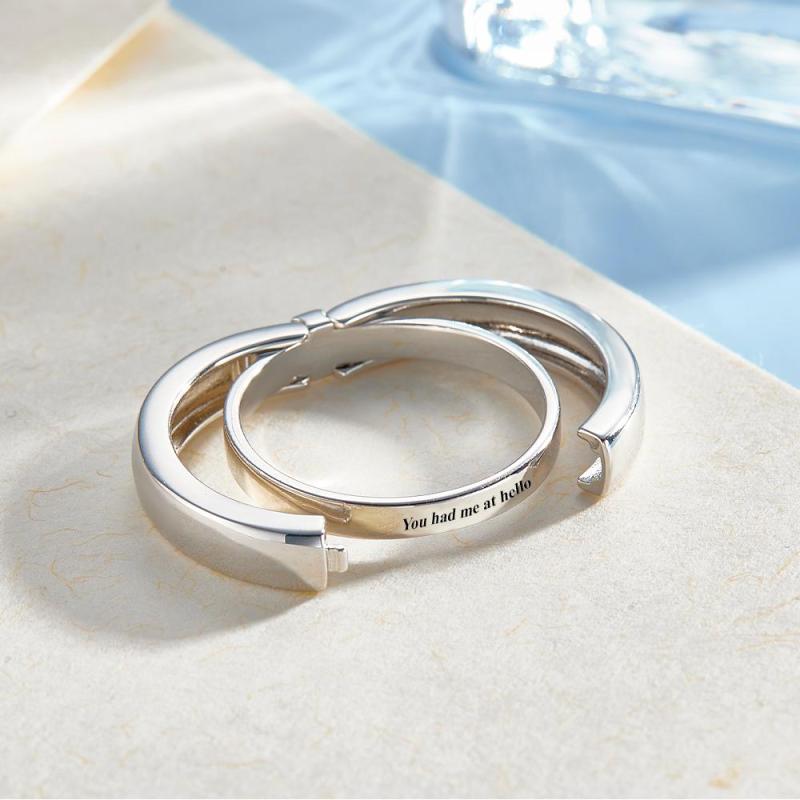 Custom Secret Message Ring Openable Ring Dainty Personalized Minimalist Jewelry Personalized Gift for Him 3