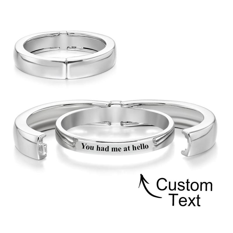 Custom Secret Message Ring Openable Ring Dainty Personalized Minimalist Jewelry Personalized Gift for Him