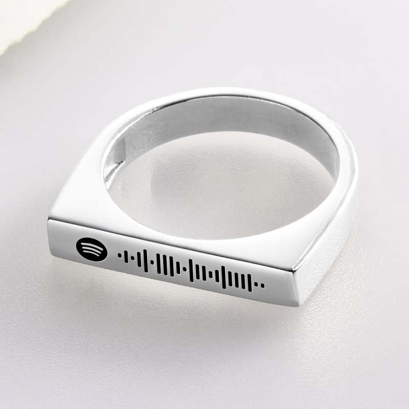 Custom Spotify Code Ring Simple Music Gifts for Couple 2