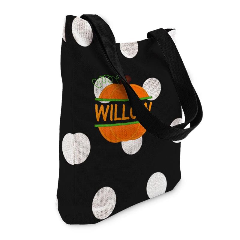 Custom Text Canvas Bag Gifts For Friends On Halloween 1