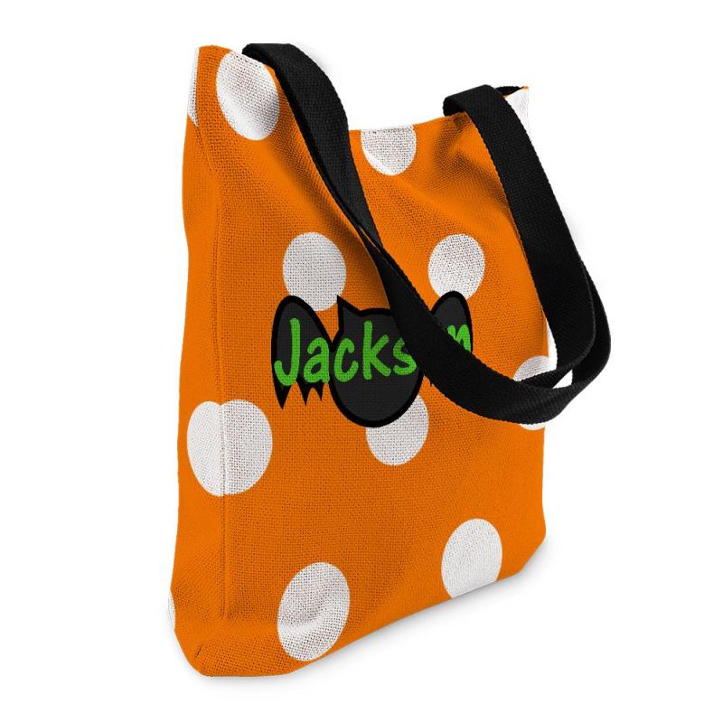 Custom Text Canvas Bag Gifts For Friends On Halloween 5