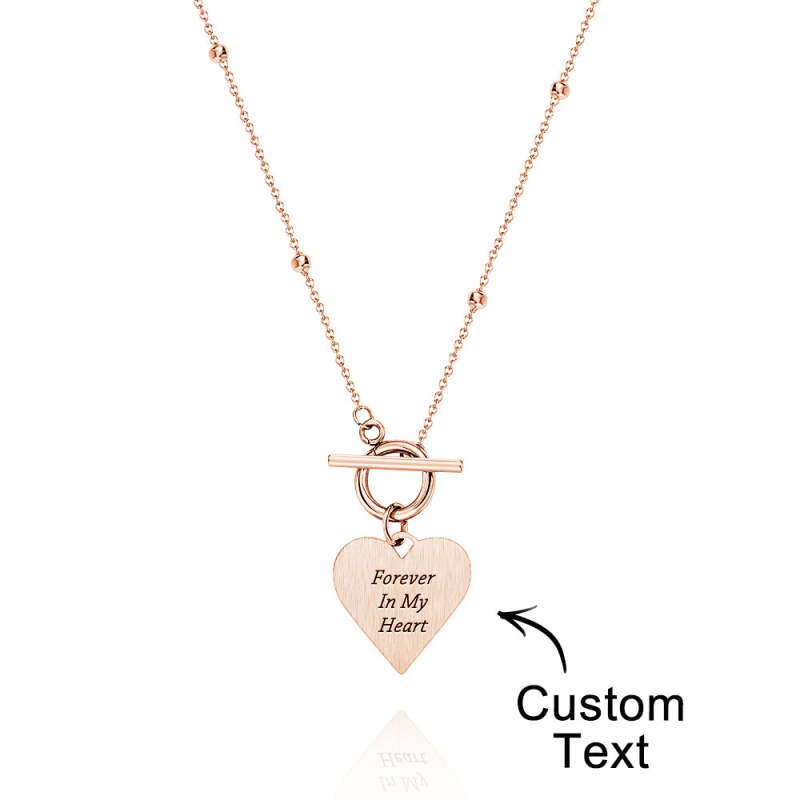 Custom Text Necklace Touch of Love Necklace for Her