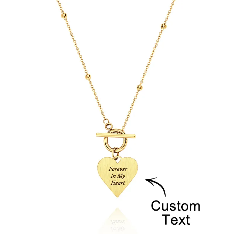 Custom Text Necklace Touch of Love Necklace for Her 1