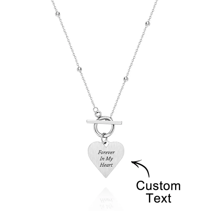 Custom Text Necklace Touch of Love Necklace for Her 2