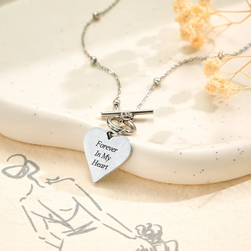 Custom Text Necklace Touch of Love Necklace for Her 3