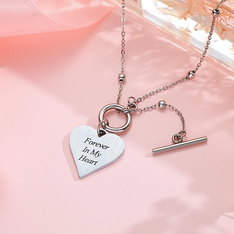 Custom Text Necklace Touch of Love Necklace for Her 4