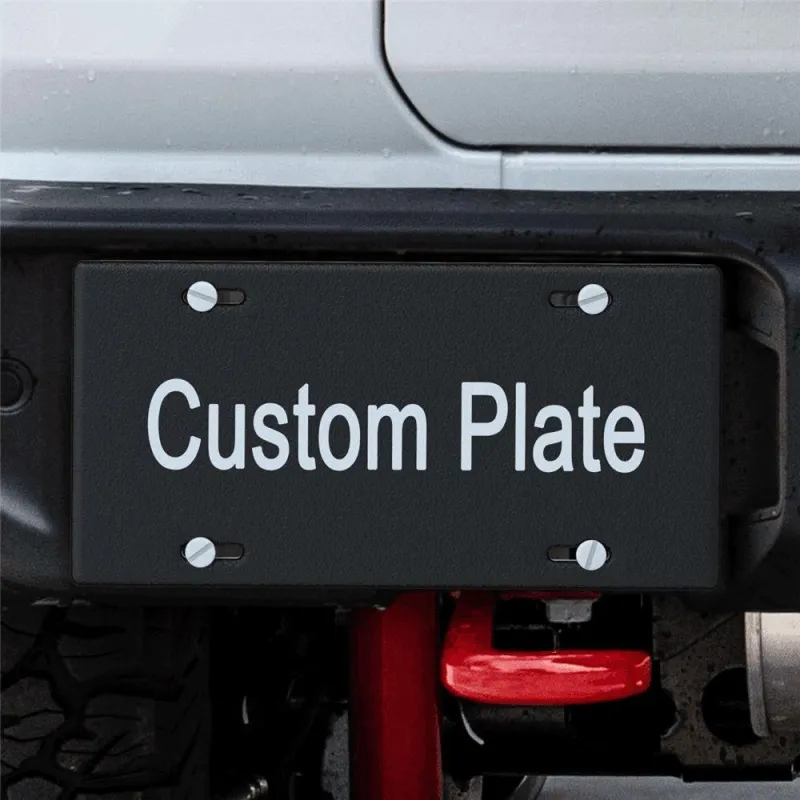 Custom Your Own Text Licence Plate Black